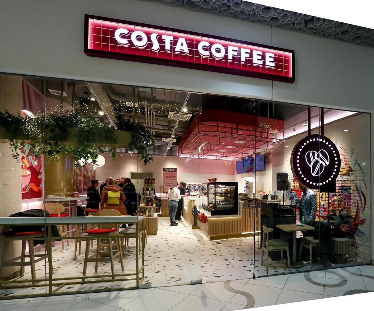Costa Coffee seine zweite Filiale in Wien Mitte The Mall